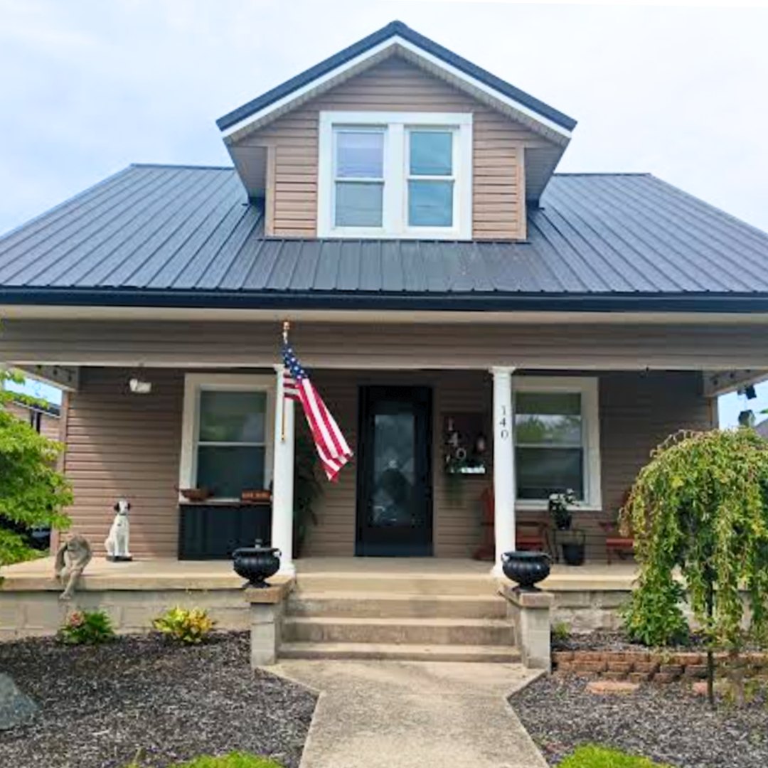 House with new siding finish